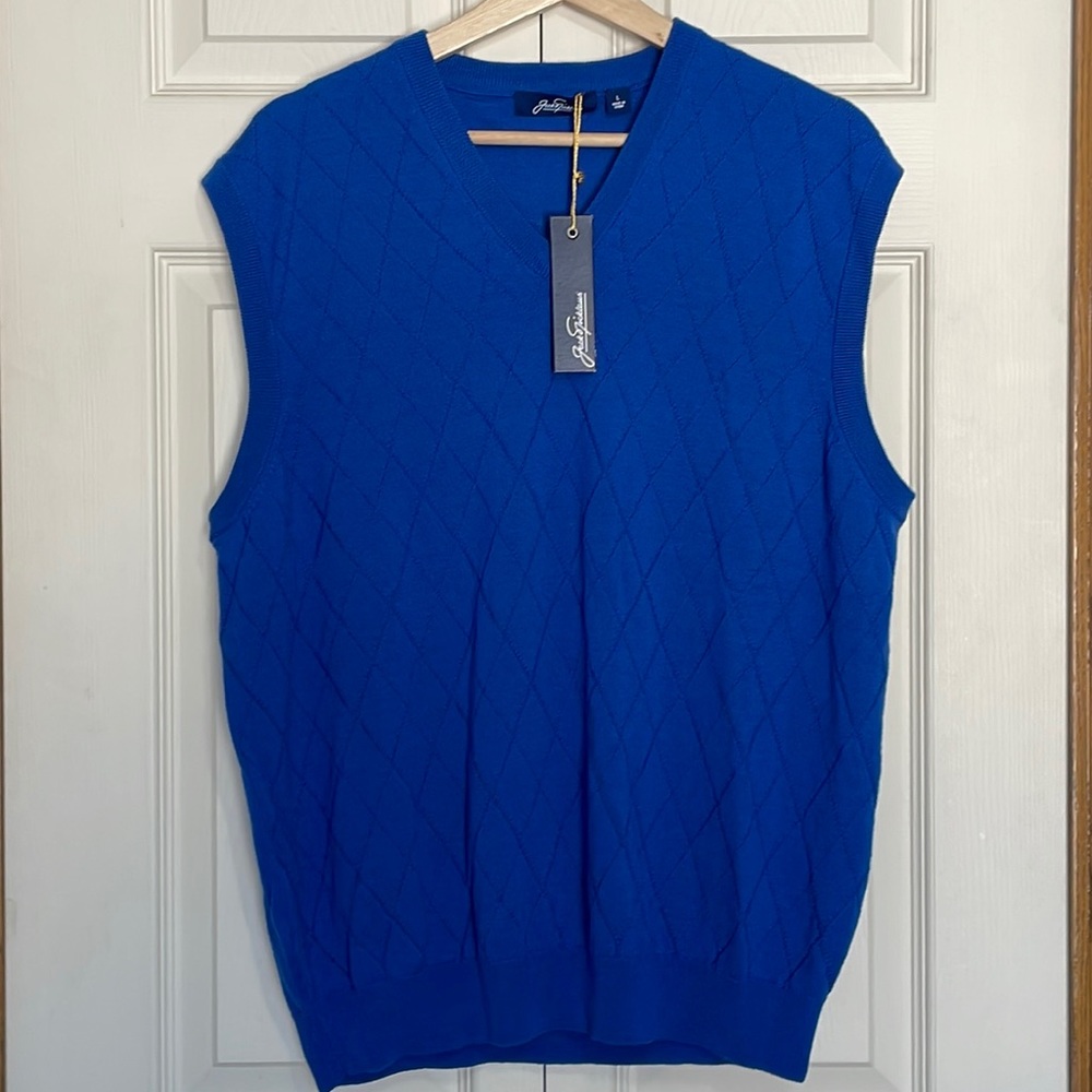NWT Jack Nicklaus 100% Wool Sweater Vest